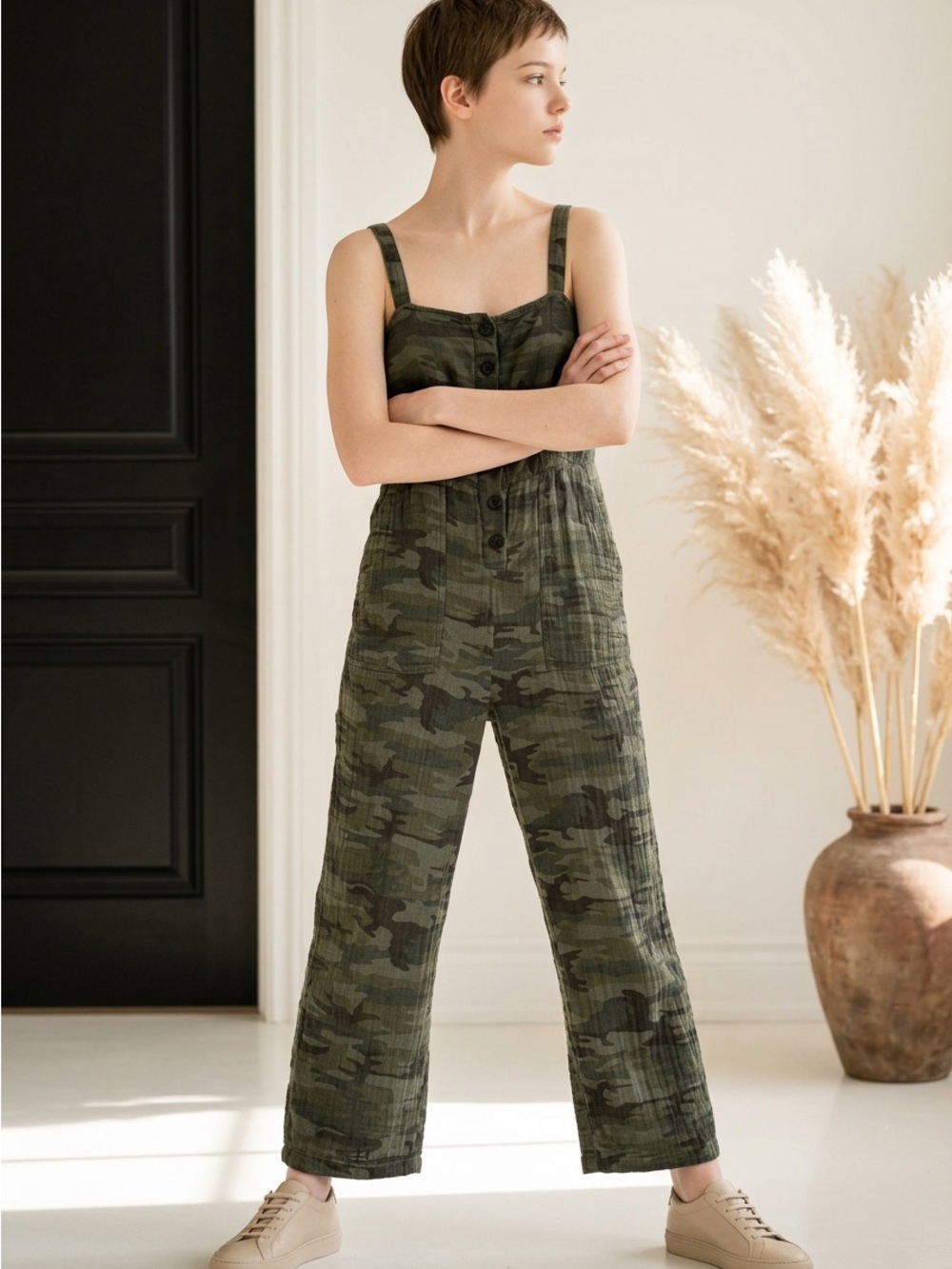 Sanctuary Camo Jumpsuit XS